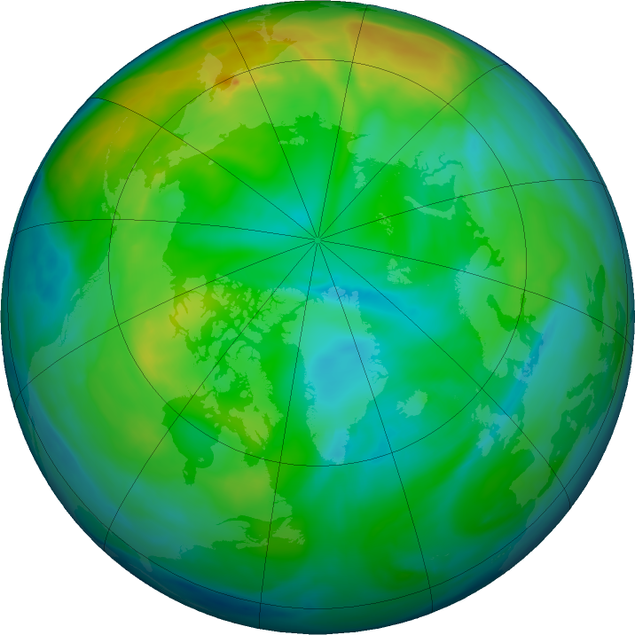 Arctic ozone map for 20 November 2021